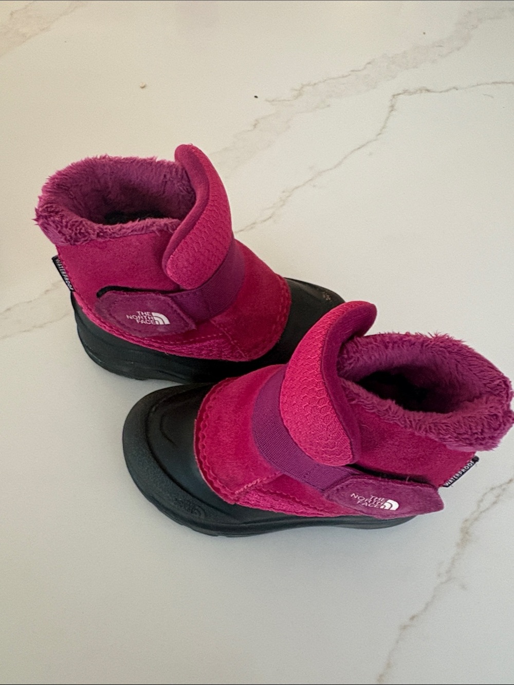 The North Face Kids Pink Waterproof Winter Boots